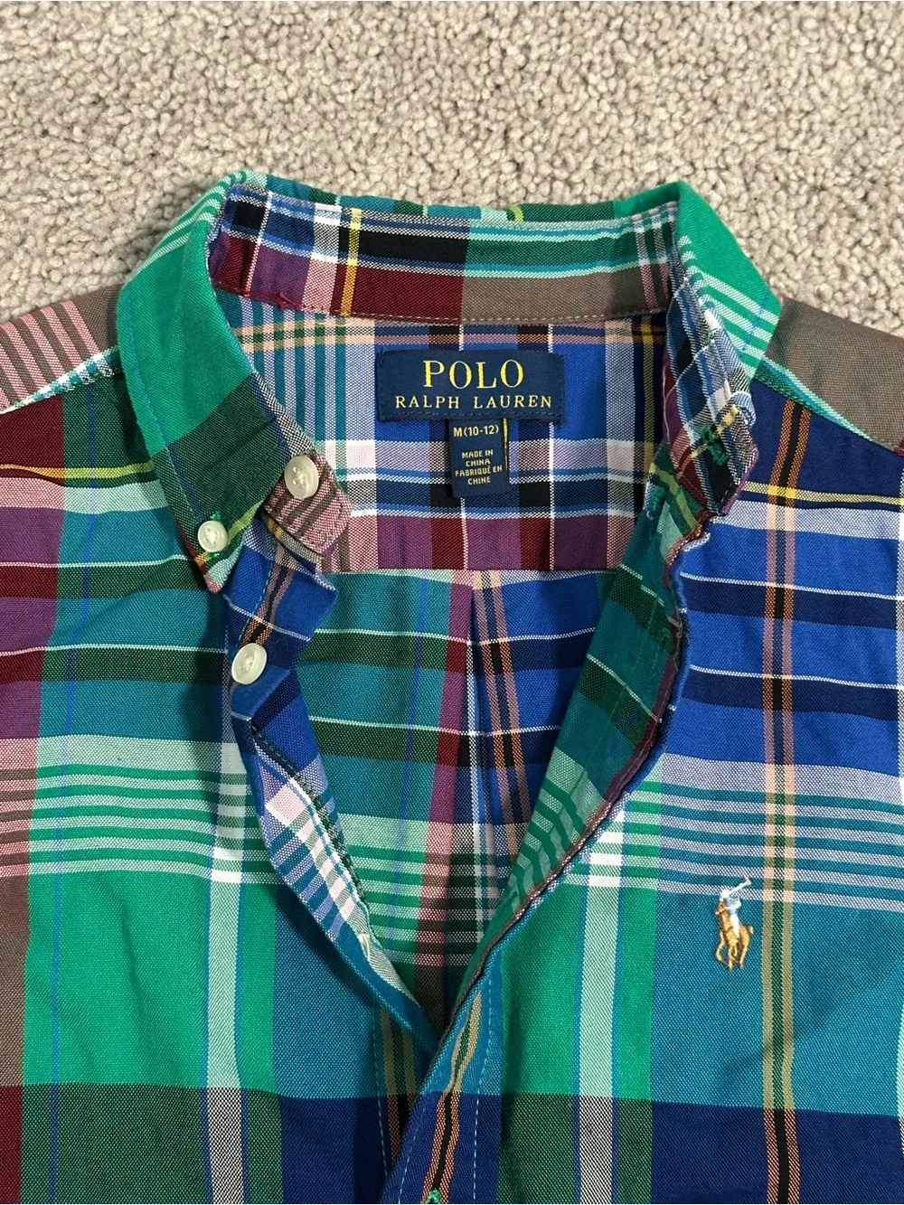 Polo Ralph Lauren Boys Plaid Button Down Shirt & Pants